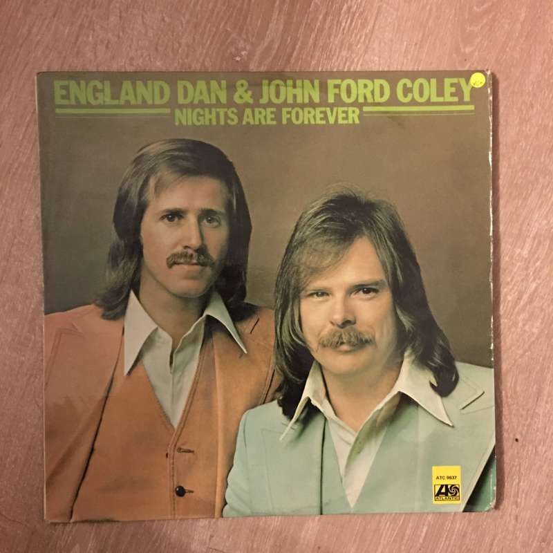 England Dan & John Ford Coley  Nights Are Forever - Vinyl LP Record (VG+)