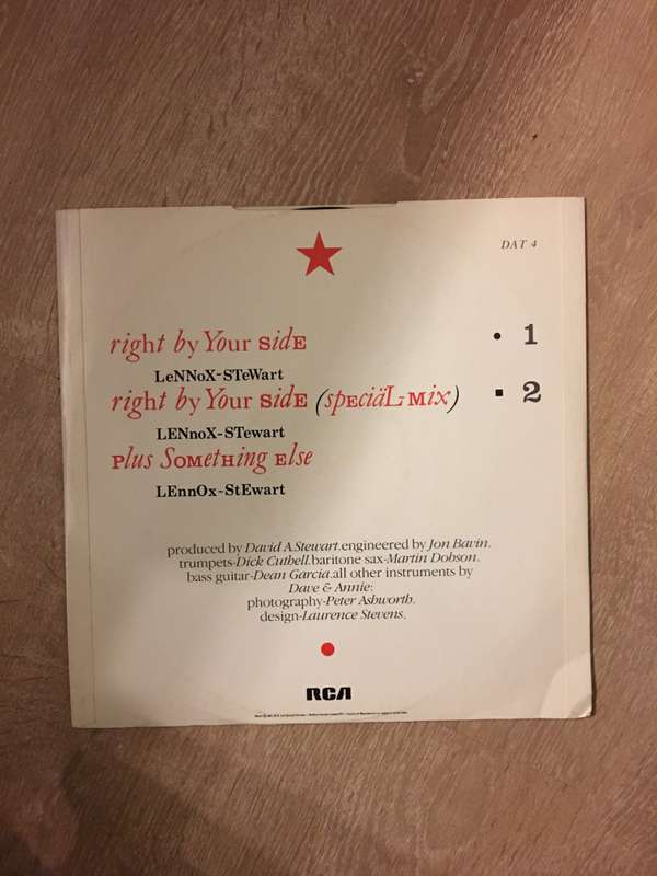 Eurythmics - Right By Your Side - Vinyl LP Record - Opened  - Very-Good Quality (VG)