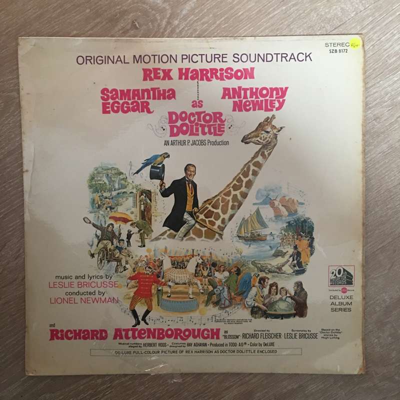 Doctor Dolittle (Original Soundtrack) - Vinyl Record - Opened  - Very-Good+ Quality (VG+)
