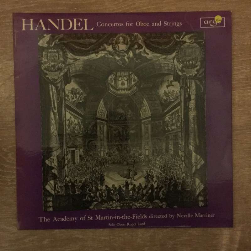 Handel - The Academy Of St. Martin-in-the-Fields Directed By Neville Marriner  Concertos Fo...