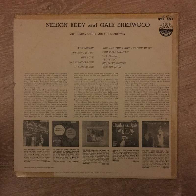 Nelson Eddy And Gale Sherwood With Harry Sosnik And His Orchestra  - Vinyl LP Record - Opened  - ...