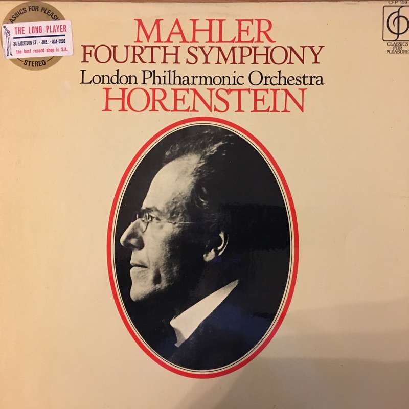 Mahler, London Philharmonic Orchestra, Horenstein  Fourth Symphony -  Open Vinyl LP - Very ...
