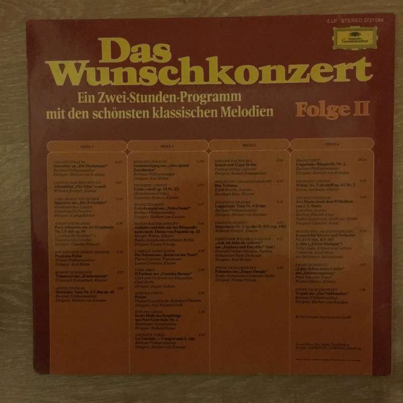 Various  Das Wunschkonzert Folge II  - Vinyl LP Record - Opened  - Very-Good+ Quality (VG+)