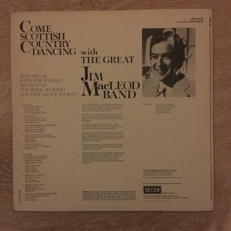 Come Scottish Country Dancing With Jim MacLeod And His Band - Vinyl LP Record - Opened  - Very-Go...