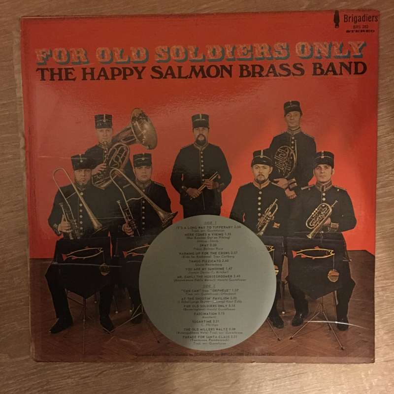 The Happy Salmon Brass Band - For Old Soldiers Only - Vinyl Record - Opened  - Very-Good+ Quality...