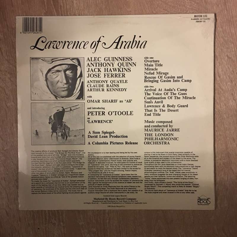 Lawrence of Arabia - Original Soundtrack Recording -  Vinyl LP New - Sealed