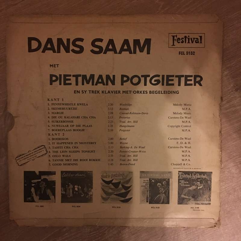 Pietman Potgieter - Dans Saam - Vinyl LP Record - Opened  - Very-Good- Quality (VG-)