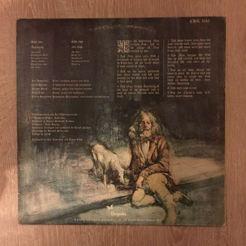 Jethro Tull - Aqualung - Vinyl LP Record - Very-Good+ Quality (VG+)