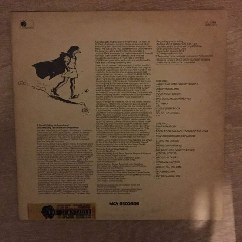 Joseph and the Amazing Technicolour Dream Coat - Vinyl LP Record - Opened  - Very-Good- Quality (...