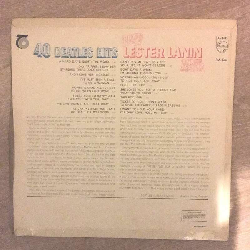 Lester Lanin & His Go Go Getters  40 Beatles Hits Played By Lester Lanin & His Go Go Getter...