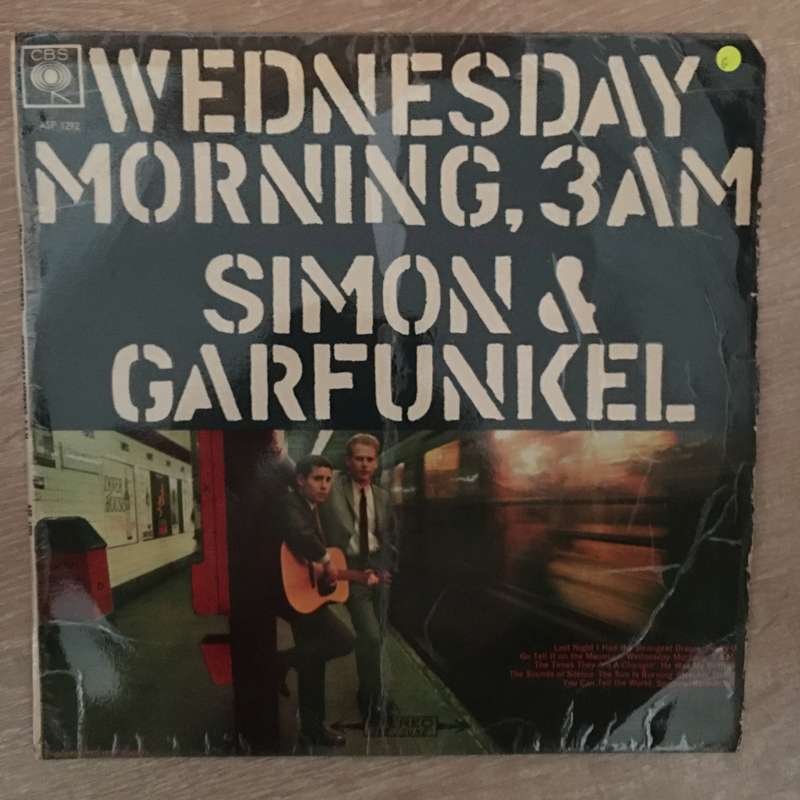 Simon & Garfunkel  Wednesday Morning, 3 A.M. - Vinyl LP Record - Opened  - Good Quality (G)
