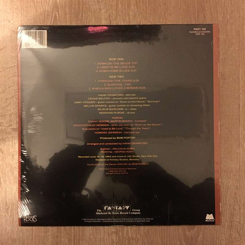 Hank Crawford - Down On The Deuce -  Vinyl LP Record - Sealed