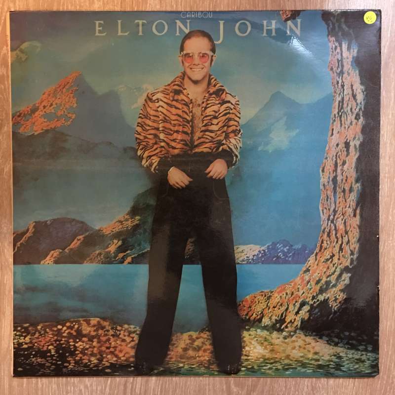 Elton John - Caribou - Vinyl LP Record - Very-Good+ Quality (VG+)
