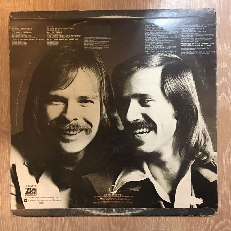England Dan and John Ford Coley - Dowdy Ferry Road- Vinyl LP Record - Opened  - Very-Good+ Qualit...