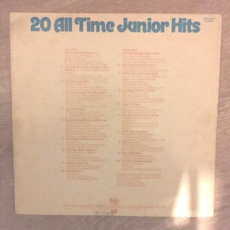 20 All Time Junior Hits - Vinyl LP Record - Opened  - Very-Good+ Quality (VG+)