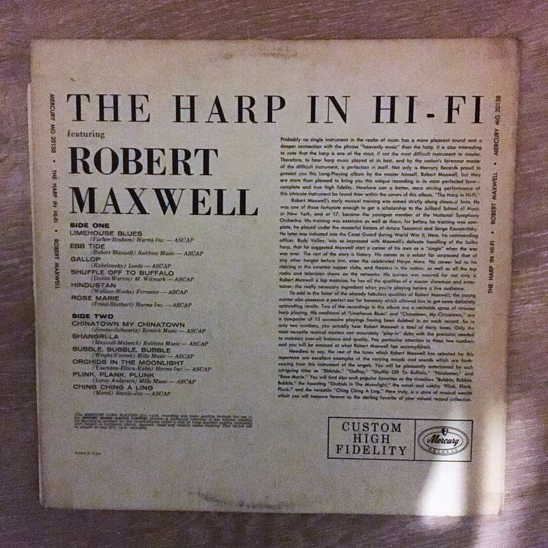 Robert Maxwell - The Harp In HiFi - Vinyl LP Record - Opened  - Very-Good- Quality (VG-)