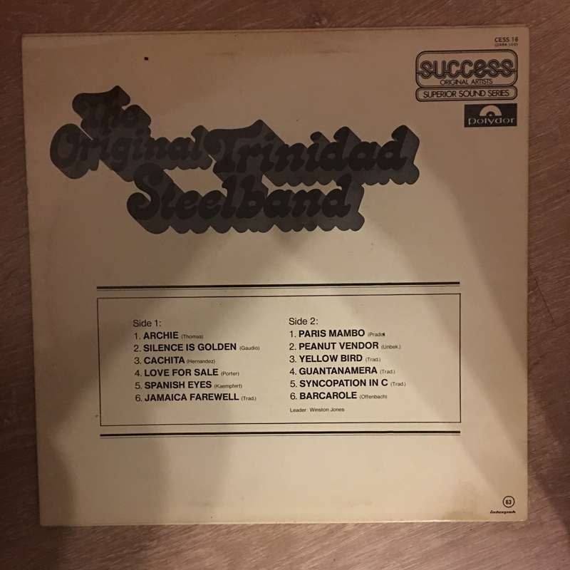 The Original Trinidad Steel Band - Vinyl LP Record - Opened  - Very-Good Quality (VG)