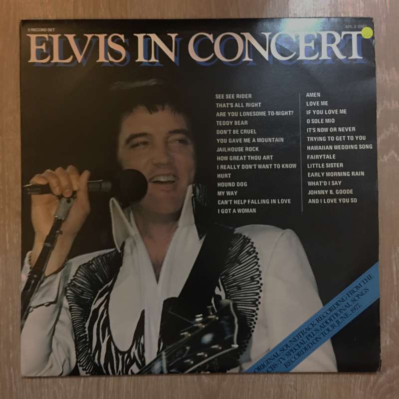 Elvis In Concert - Vinyl LP Record - Opened  - Very-Good+ Quality (VG+)