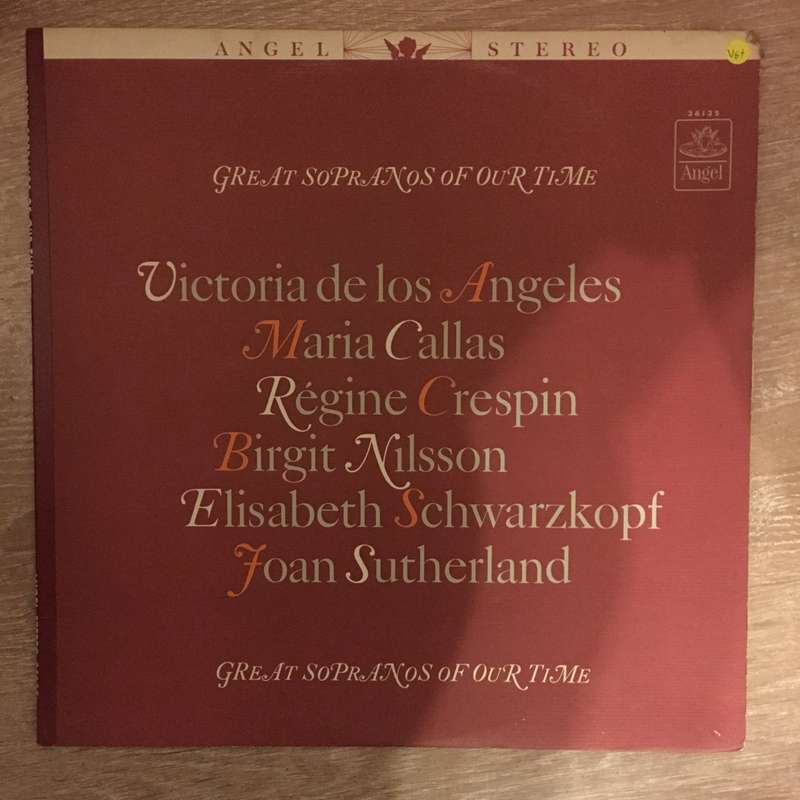 Various  Great Sopranos Of Our Time - Vinyl LP Record - Opened  - Very-Good+ Quality (VG+)