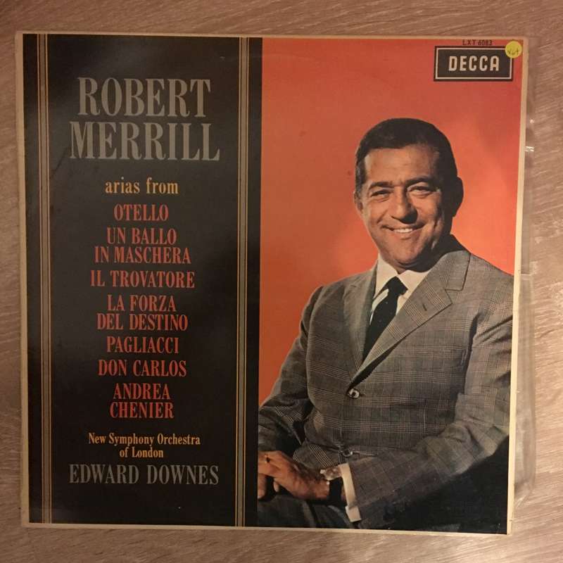 Robert Merrill, New Symphony Orchestra Of London, Edward Downes  Arias - Vinyl LP Record - ...