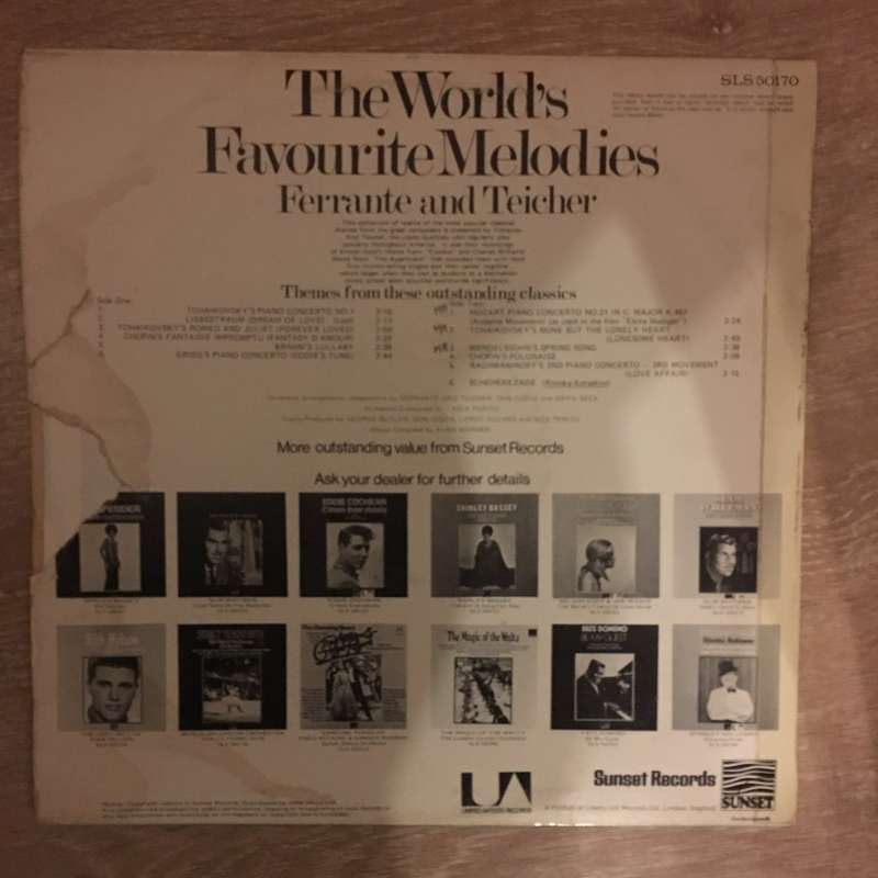 Ferrante & Teicher  The World's Favourite Melodies - Vinyl LP Record - Opened  - Very-Good+...
