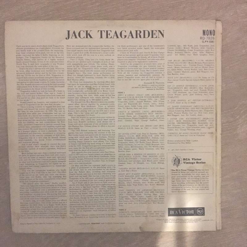 Jack Teagarden  Jack Teagarden - Vinyl LP Record - Opened  - Very-Good Quality (VG)