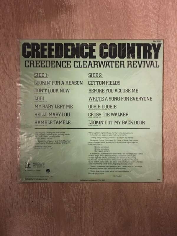 Creedence Clearwater Revival - Creedence Country - Vinyl LP Record - Opened  - Very-Good+ Quality...