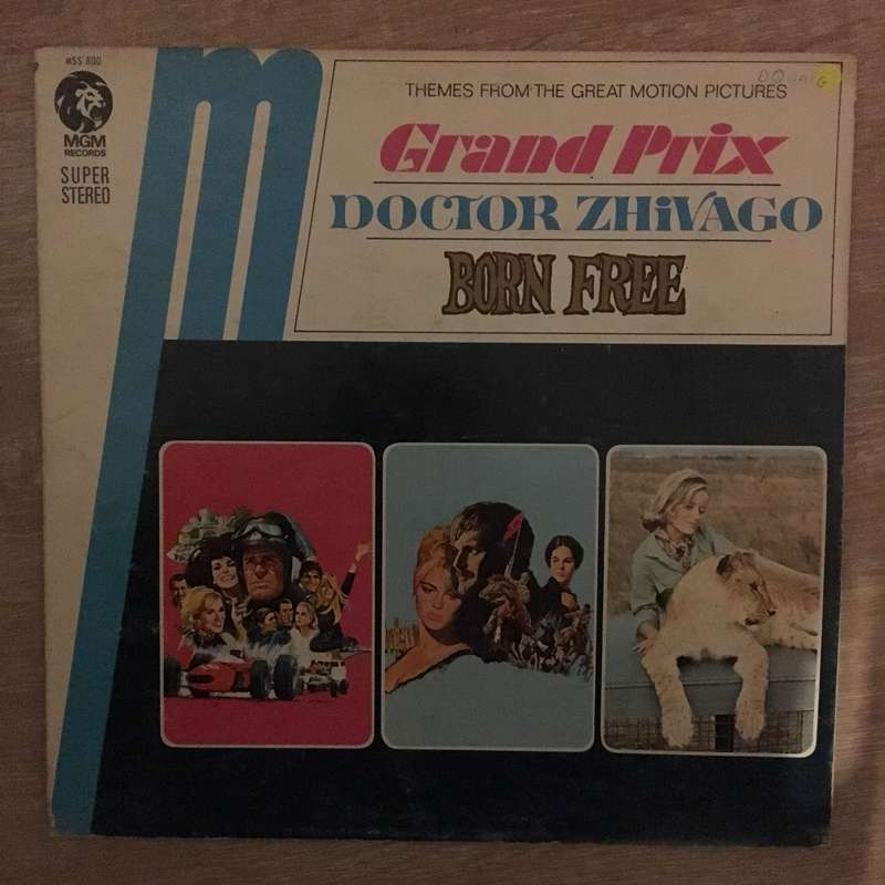 Themes From The Great Motion Pictures - Grand Prix, Doctor Zhivago, Bron Free - Vinyl LP Record -...