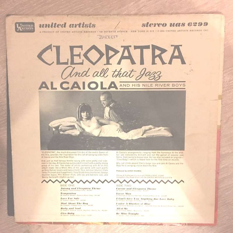Al Caiola And The Nile River Boys  Cleopatra And All That Jazz - Vinyl LP Record - Opened  ...