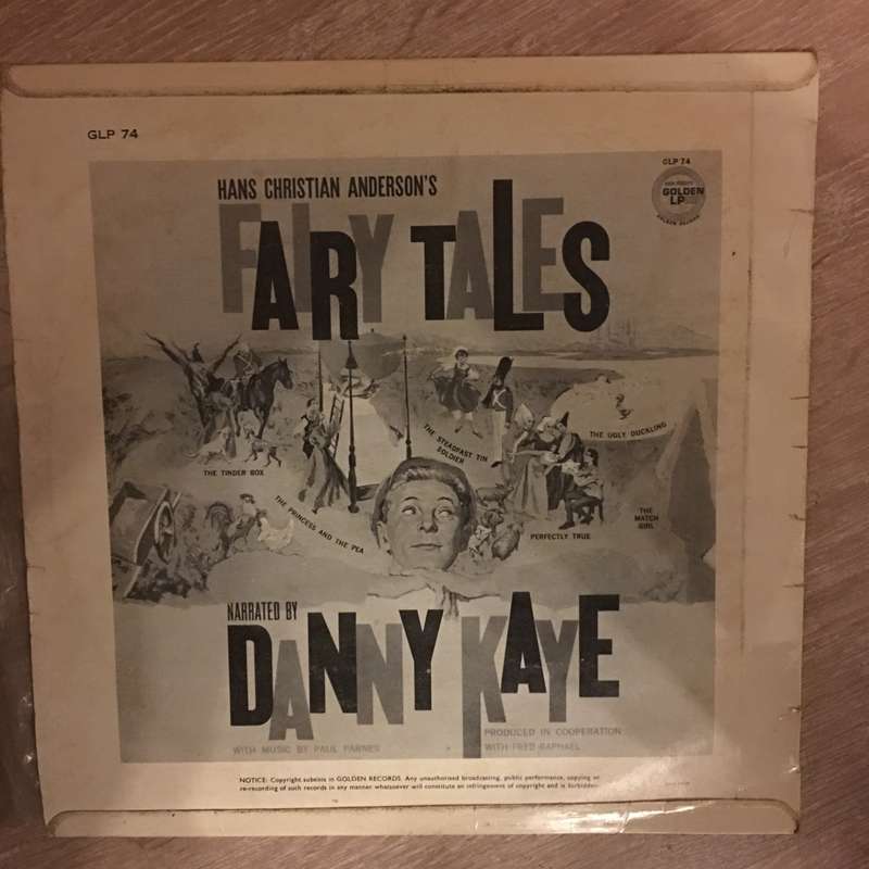 Danny Kaye  Hans Christian Anderson's Fairy Tales - Vinyl LP Record - Opened  - Very-Good Q...