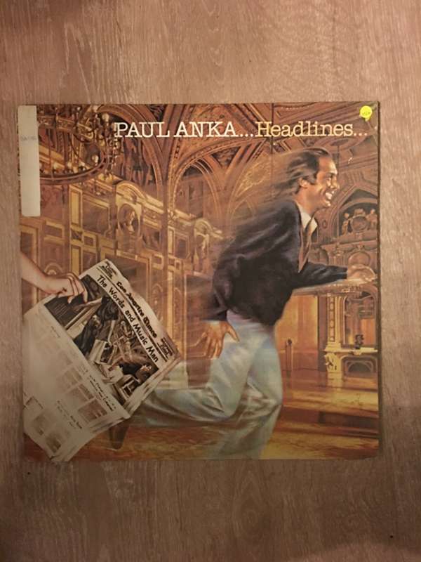 Paul Anka - Headlines - Vinyl LP Record - Opened  - Very-Good+ Quality (VG+)