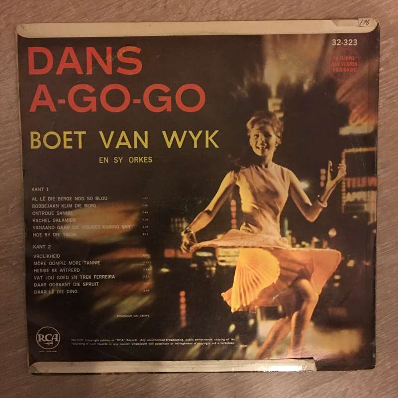 Boet van Wyk - Dans A Go Go - Vinyl LP Record - Opened  - Very-Good+ Quality (VG+)
