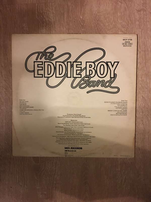 The Eddie Boy Band - Vinyl LP Record - Opened  - Very-Good+ Quality (VG+)