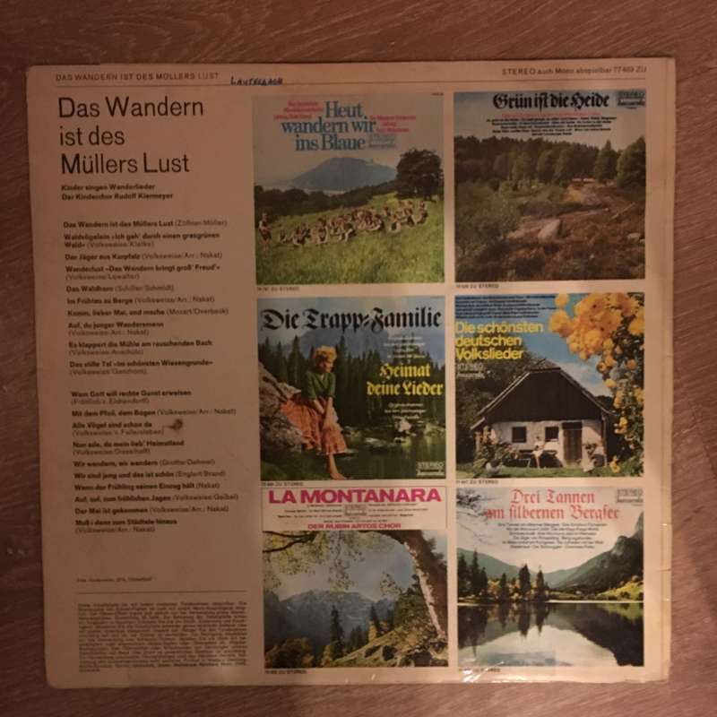 Der Kinderchor Rudolf Kiermeyer  Das Wandern Ist Des Müllers Lust  - Vinyl LP Record - Ope...