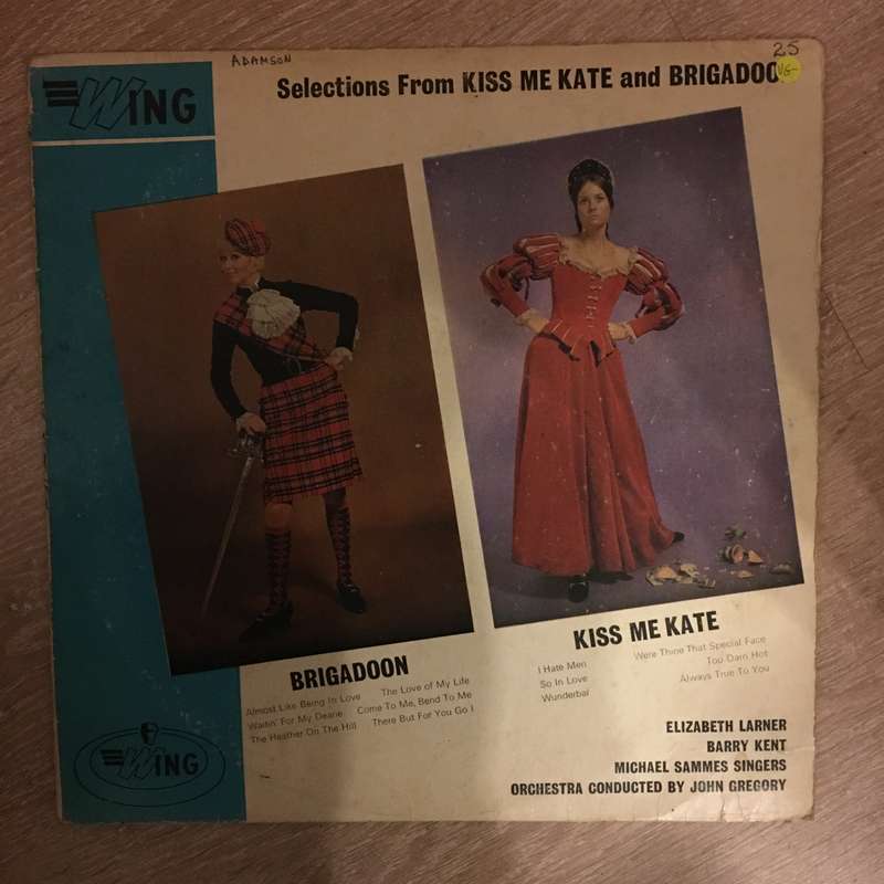 Elizabeth Larner, Kent, Sammes Singers  Kiss Me Kate & Brigadoon - Vinyl LP Record - Opened...