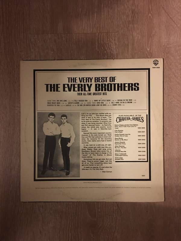 Everly Brothers - The Very Best of The Everly Brothers - Charter Series - Vinyl LP Record - Very-...