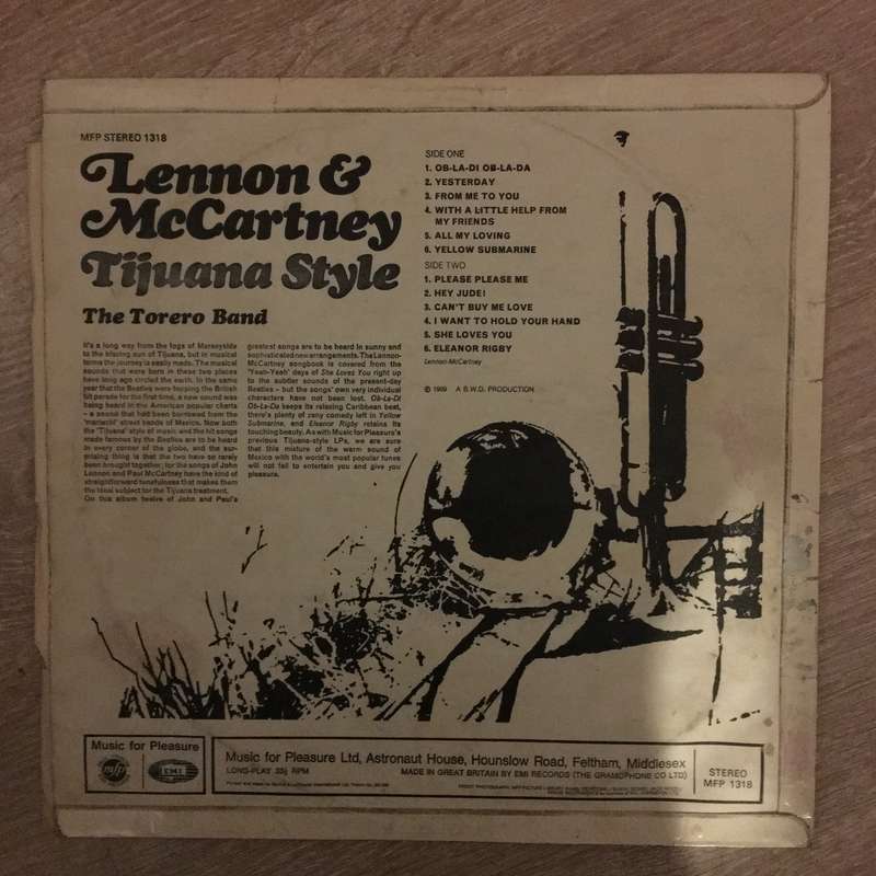 The Torero Band  Lennon & McCartney Tijuana Style - Vinyl LP Record - Opened  - Very-Good- ...