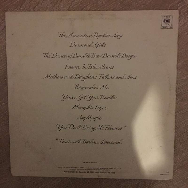 Neil Diamond - You Don't Bring Me Flowers  Vinyl LP Record - Opened  - Good+ Quality (G+)