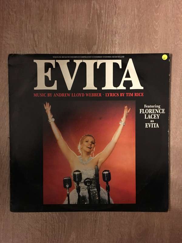 Andrew Lloyd Webber & Tim Rice - Evita - Featuring Florence Lacey as Evita - Vinyl LP Record - Op...