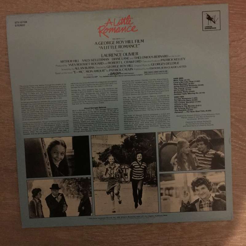Georges Delerue  A Little Romance (Original Motion Picture Soundtrack) - Vinyl LP Record...