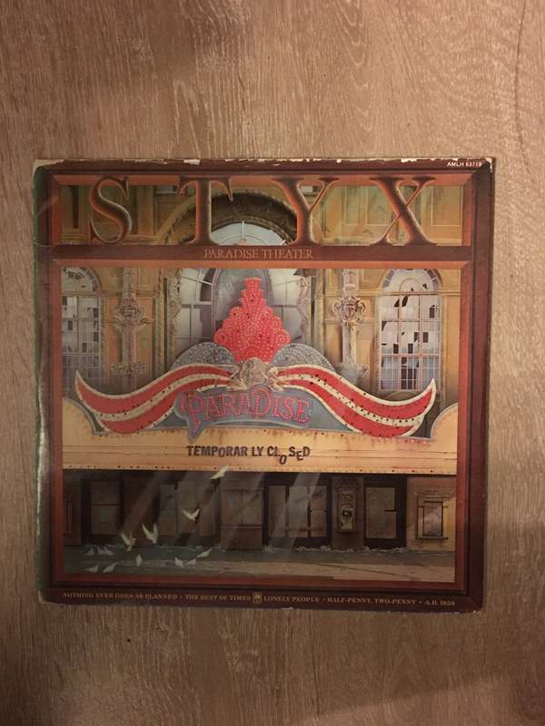 Styx - Paradise Theatre (With Lazer Picture Engraving) -  Vinyl LP Record - Opened  - Very-Good- ...