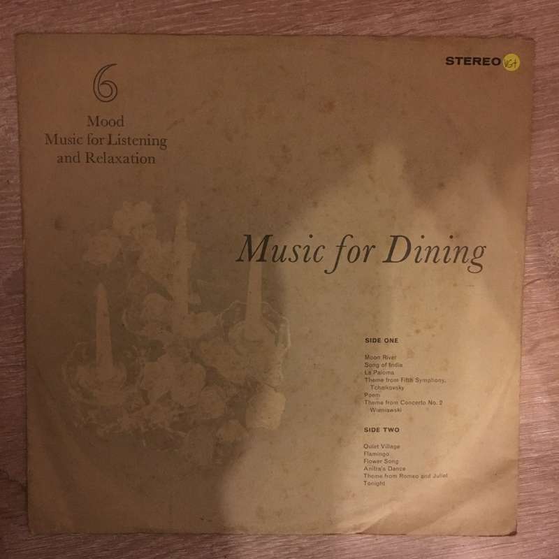 Music For Dining - Mood Music For Relaxation - No 6 -  Vinyl LP Record - Very-Good+ Quality (VG+)