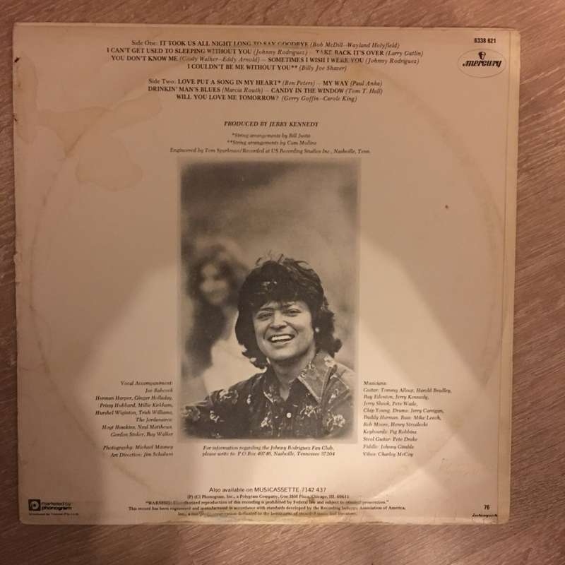 Johnny Rodriguez   Love Put A Song In My Heart  - Vinyl LP Record - Opened  - Very-Good+ Qu...