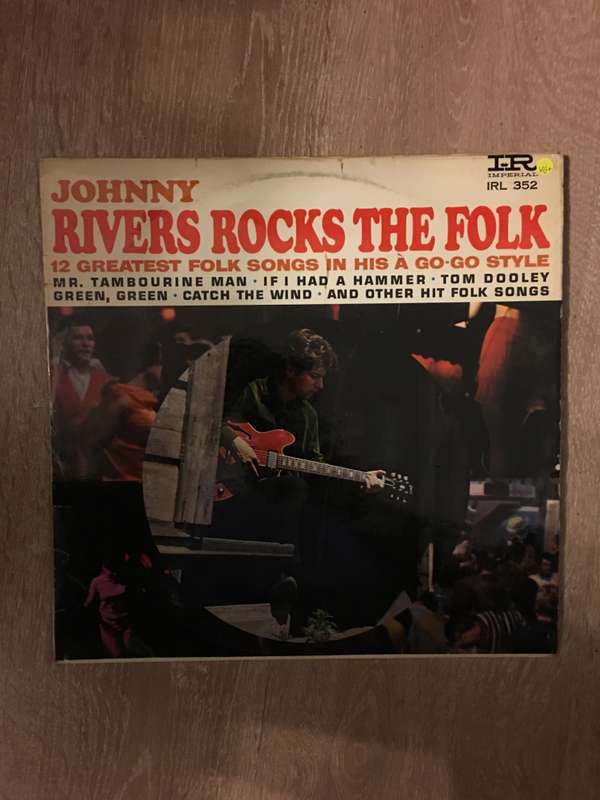 Johnny Rivers Rocks The Folk - Vinyl LP Record  - Opened  - Very-Good+ Quality (VG+) Vinyl