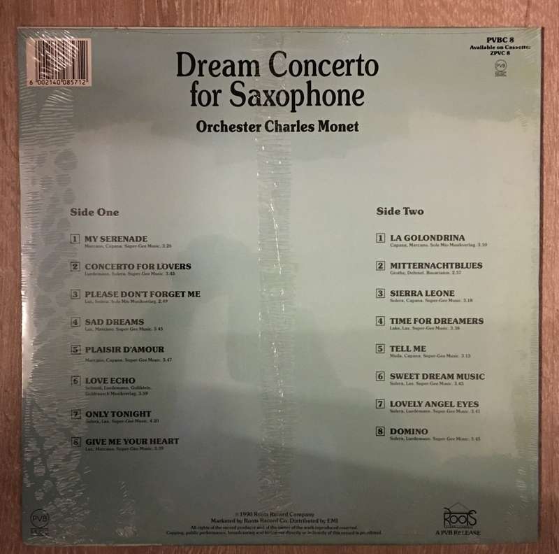 Charles Monet Orchestra - Dream Concerto For Saxophone -  Vinyl LP Record - Sealed