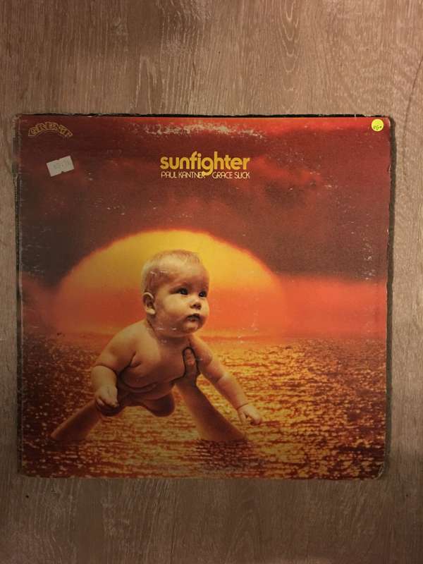 Paul Kanter Grace Slick - Sunfighter - Vinyl LP Record  - Opened  - Very-Good+ Quality (VG+) Vinyl