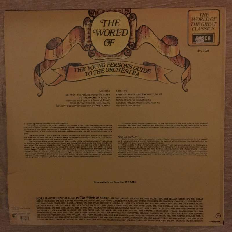 The World Of The Young Person's Guide To The Orchestra - Vinyl LP Record - Opened  - Very-Good+ Q...
