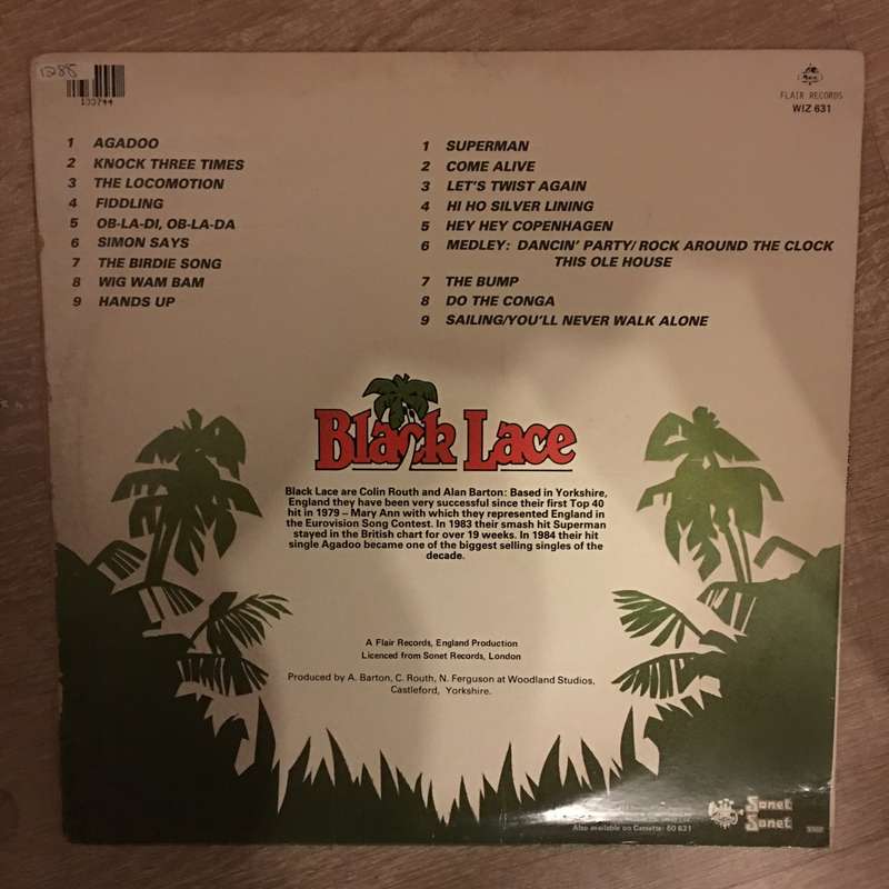 Black Lace  Get Up And Dance! -  Vinyl LP Record - Opened  - Very-Good+ Quality (VG+)