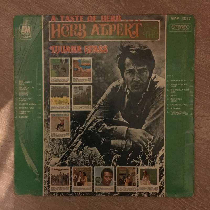 Herb Alpert - A Taste Of Herb Alpert and The Tijuana Brass  Vinyl LP Record - Opened  - Goo...