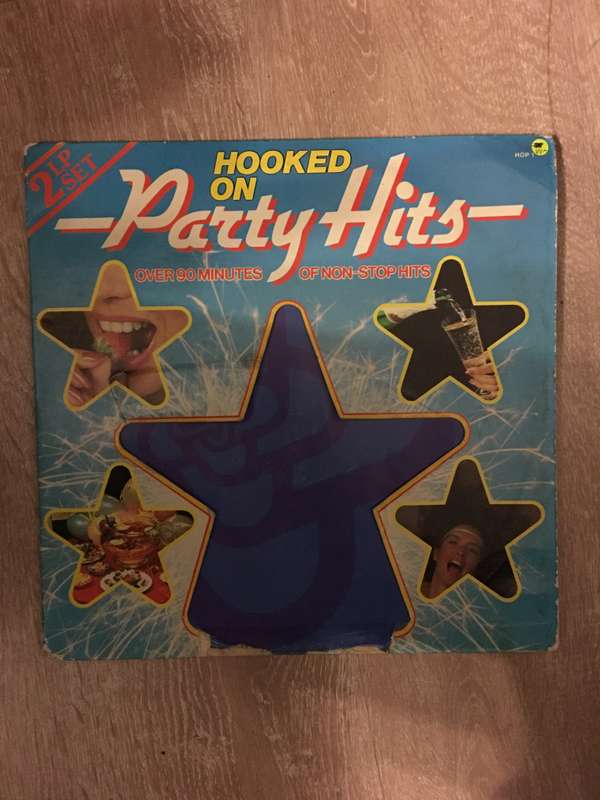 Hooked on Party Hits -  Double Vinyl LP Record - Opened  - Very-Good- Quality (VG-)